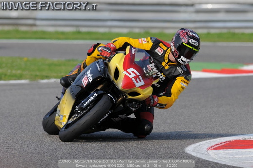 2009-05-10 Monza 0379 Superstock 1000 - Warm Up - Dominic Lammert - Suzuki GSX-R 1000 K9